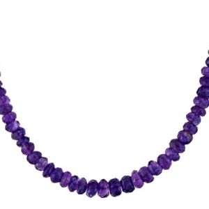 JTV Purple African Amethyst Bead Rhodium